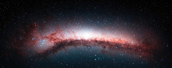 Poster - Galaxy abstract background concept. A stunning view of a distant galaxy displaying vibrant colors and cosmic beauty.