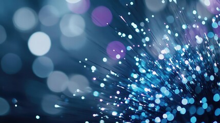 Aufkleber - Burst abstract background concept. Abstract illustration of glowing particles and bokeh effects in vibrant colors.