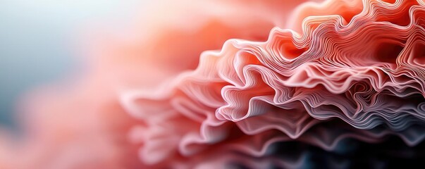 Poster - Burst abstract background concept. Close-up of delicate, layered petals showcasing intricate textures and soft colors.