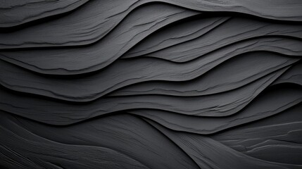 Poster - Grungy abstract background idea. Abstract textured pattern with flowing lines in shades of black and gray.