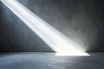 Poster - Light beam in dark room.