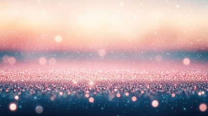 Poster - Galaxy abstract background concept. Dreamy abstract background with sparkling bokeh lights in soft pastel colors.