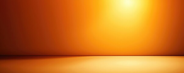 Poster - Grungy abstract background idea. A vibrant orange background with soft lighting for creative design and photography use.