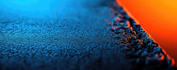Poster - Grungy abstract background idea. Abstract texture with vibrant blue and orange colors for innovative design projects.