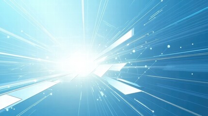 Poster - A dynamic burst of light and lines, symbolizing energy and innovation.