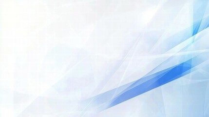 Poster - Abstract blue and white background with smooth lines, suitable for presentations or graphics.