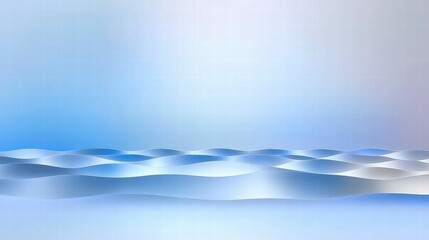 Poster - Abstract blue waves create a serene and calming background effect.