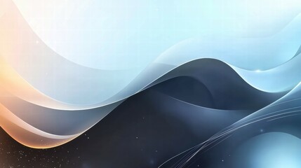 Poster - A smooth gradient abstract design featuring flowing lines and soft colors.