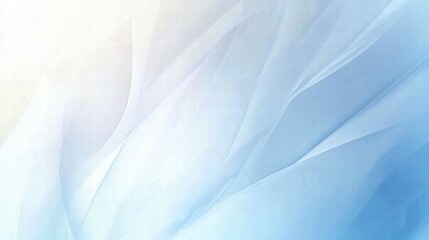 Poster - A soft, abstract background with flowing layers of light blue and white hues.