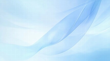 Poster - Soft blue abstract background with flowing shapes, suitable for presentations or designs.