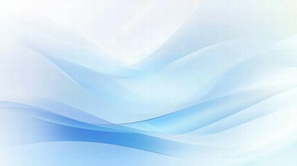 Poster - Abstract blue waves create a serene and calming background.
