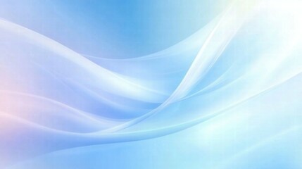 Aufkleber - Soft blue abstract background with flowing lines, ideal for digital designs and presentations.