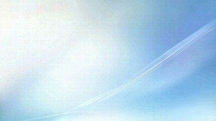 Poster - Soft blue abstract background with gentle curves and light effects, suitable for digital design.