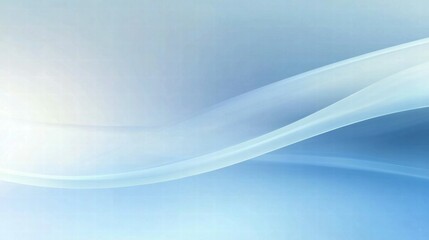 Poster - A smooth, flowing abstract design in soft blue hues, ideal for backgrounds or digital use.
