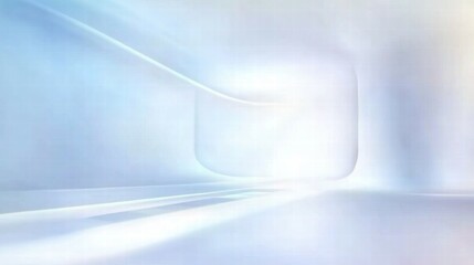 Poster - Abstract light and color gradients create a serene, modern atmosphere.