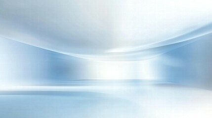 Poster - Abstract light-filled space with soft curves and gradients.