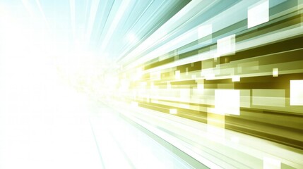 Poster - Abstract light rays creating a dynamic, futuristic background.