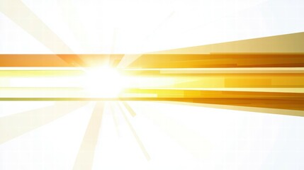 Poster - A bright, abstract design featuring radiant lines and light effects.