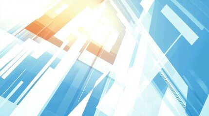Aufkleber - Abstract design featuring bright colors and geometric shapes, suggesting modernity and dynamism.