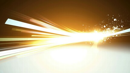 Leinwandbilder - abstract design featuring dynamic light streaks and sparkles on a gradient background.