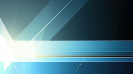 Poster - Abstract graphic design featuring light effects and geometric shapes.