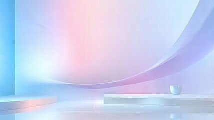 Poster - A minimalist, abstract background with soft colors, suitable for presentations or media.