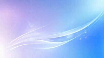 Poster - A soft gradient background with flowing lines and subtle sparkles, ideal for design projects.