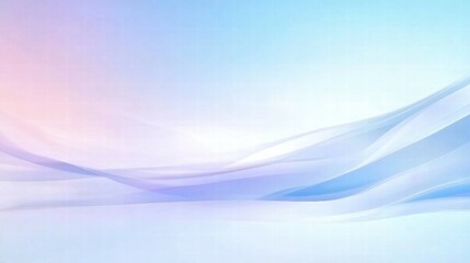 Aufkleber - A soft gradient background with flowing waves in pastel colors, ideal for digital design.