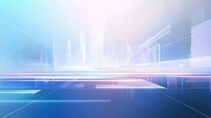 Leinwandbilder - abstract digital background with soft gradients and lines, suitable for presentations or broadcasts.