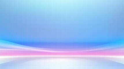 Poster - A smooth gradient background with soft curves in blue and pink hues, ideal for digital design.