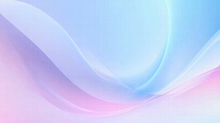 Poster - Soft gradients of blue and pink create a calming abstract background.