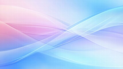 Poster - Abstract soft waves in pastel colors create a calming and serene background.