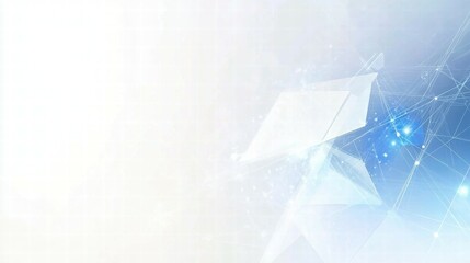 Aufkleber - Abstract geometric design with light effects and a technological theme.