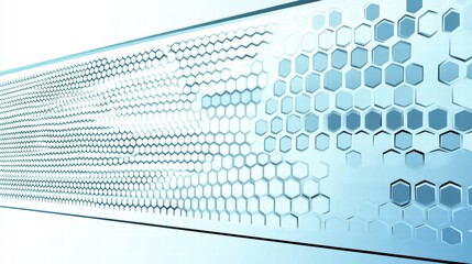 Aufkleber - Abstract hexagonal pattern design with a modern, tech-inspired aesthetic.
