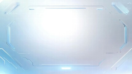 Fototapete - A futuristic, minimalist graphic design featuring a glowing central area for text or visuals.