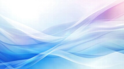 Aufkleber - A serene abstract background featuring flowing waves in blue and pastel hues.
