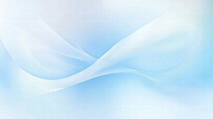Poster - A soft, abstract background featuring gentle curves and a light blue color palette.