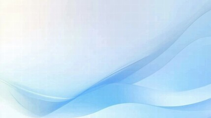 Poster - A soft blue abstract background with gentle waves, ideal for presentations or digital designs.