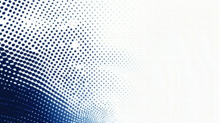 Poster - Abstract graphic with a gradient of dots transitioning from dark to light.