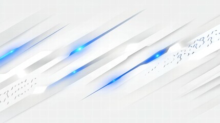 Aufkleber - Abstract design featuring sleek lines and blue highlights on a light background.