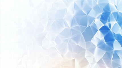 Aufkleber - Abstract blue and white geometric pattern with a soft gradient and light effects.