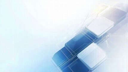 Aufkleber - Abstract graphic design with geometric shapes and a light background.