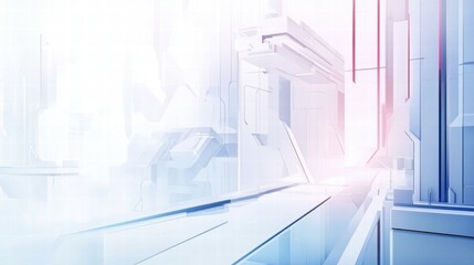 Leinwandbilder - Abstract futuristic background with geometric shapes and gradients.