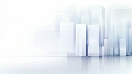 Poster - Abstract design featuring translucent geometric shapes on a light background.