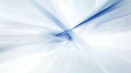 Aufkleber - Abstract blue and white design with dynamic lines and soft gradients.