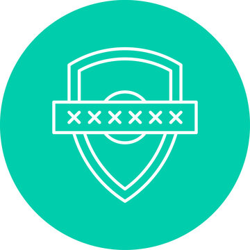 Security Token icon single vector illustration