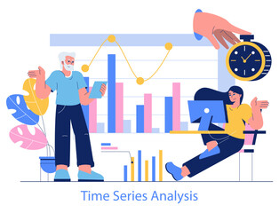 Poster - Forecasting. Flat Vector Illustration