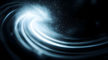 Poster - A stunning abstract depiction of swirling light and cosmic energy, showcasing the beauty of the universe's mysteries.
