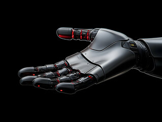 Poster - Futuristic robotic hand demonstrating advanced engineering and innovation in artificial intelligence.