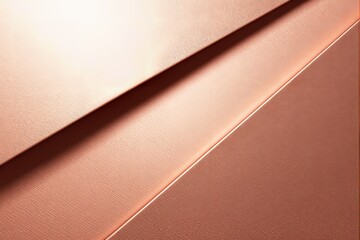 Aufkleber - Abstract metallic geometric background with soft rose gold textures and light reflections.